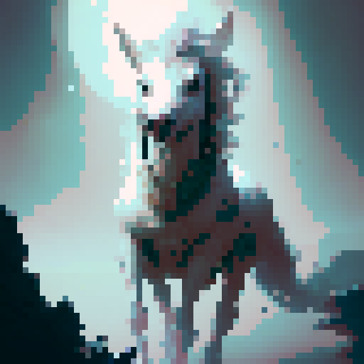 Majestic white unicorn