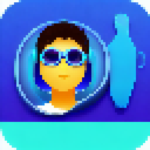 Chat App blue Neon