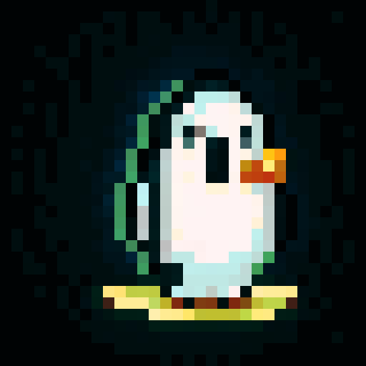 penguin facing right and walking