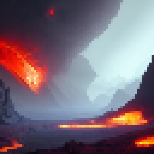 planet, view from space, covered in lava, with forest