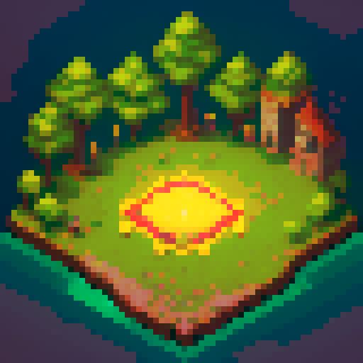 Guild flag, glowing gold, mystical enviorement, fantasy world, Tibia RPG, Urafiki name on flag