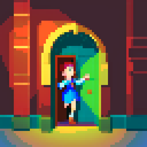 show a character opening up a vault in his house