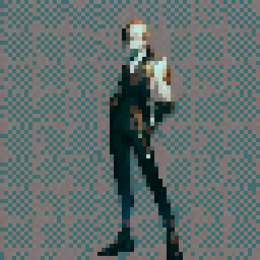 Static walking image derived from reference image