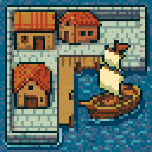 Simple square ship harbor