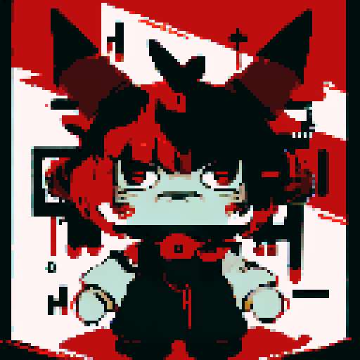 dark red and black beast