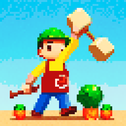 A worker smashing pumpkins to get at the seeds