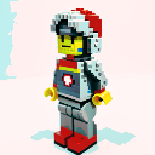 ironman lego pixel