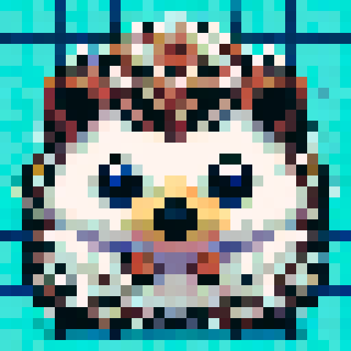 Hedgehog portrait frontal