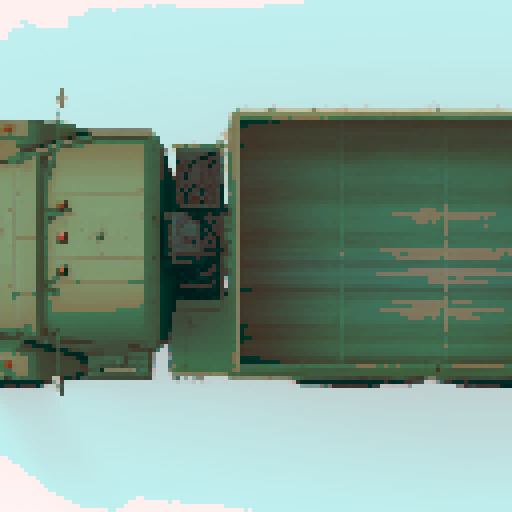 pixel art, sRGB, World War 2 tank, rusty, battle-scarred, camouflage, immersive, video game, roaring engine, smoke-belching exhaust, bullet-riddled, muzzle flash, intense firefights, explosions, pixelated explosions, dramatic lighting, dramatic shadows, dynamic action, immersive gameplay, gritty warzone, pixelated soldiers, pixelated landscapes, strategic maneuvers, vintage weaponry, pixelated explosions, intense combat, pixelated destruction, atmospheric sound design