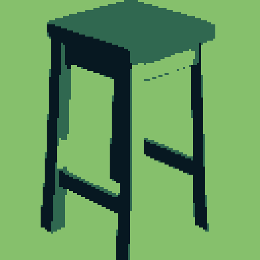 Bar stool from an Irish Tavern. Old