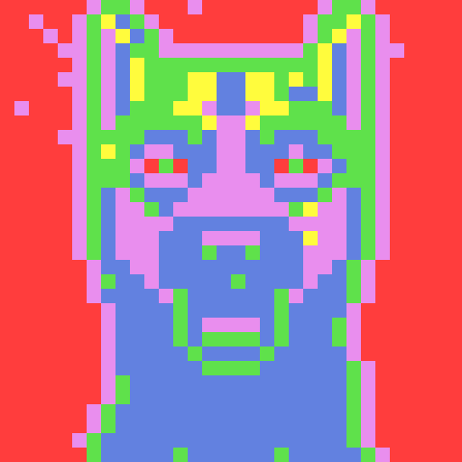 German Shepherd, game icon, 32x32 pixel art, sRGB, skill art, close up, portrait, fierce expression, alert ears, shiny black nose, intelligent eyes, textured fur, strong jawline, determined stance, vibrant colors
