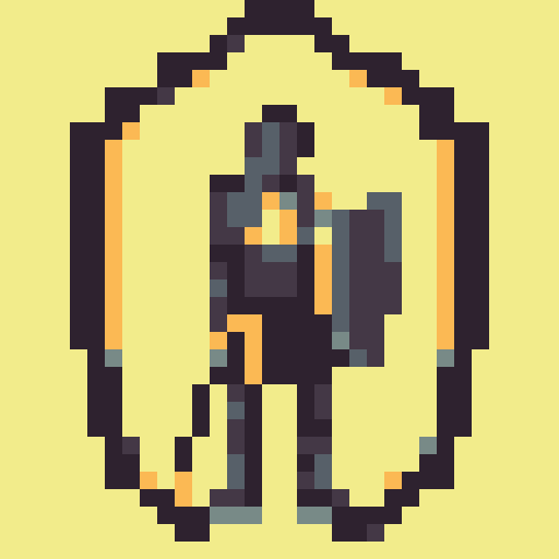 valiant knight, brown-haired, no helmet, wielding a sword and shield, shield embossed with a golden "V", oblique side view