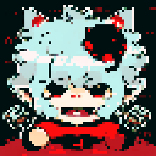 Vampire survivor, pixel art, top down, Sprite, Knight, samurai, pixel art