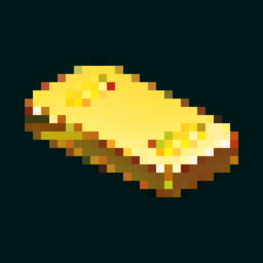 shiny gold bar, video game item icon, pixel art, sRGB