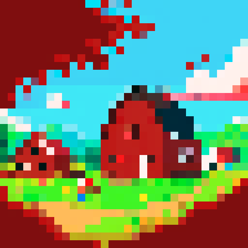 Red Barn, Destroyed, On fire, Broken, Crash