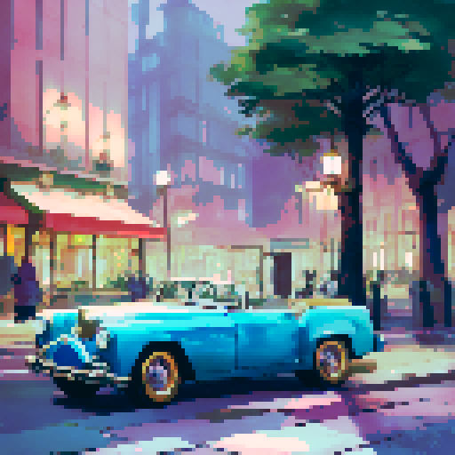 bustling cityscape, towering skyscrapers, art deco architecture, vintage cars, elegant street lamps, exuding a sense of nostalgia