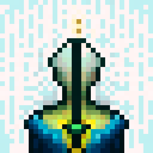 laser beam shooting from the shoulder, vibrant pixel art, game icon, 32x32 pixel art, sRGB, skill art, close up, portrait