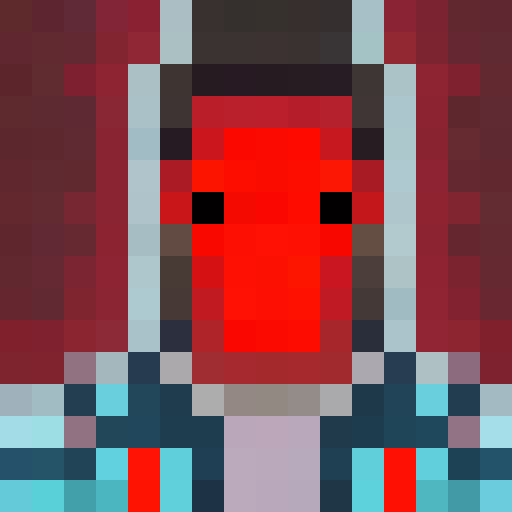 Cyber warrior with a mechanical arm, neon blue hair, and glowing red eyes, hacking into a steam-powered machine in a gritty steampunk world.