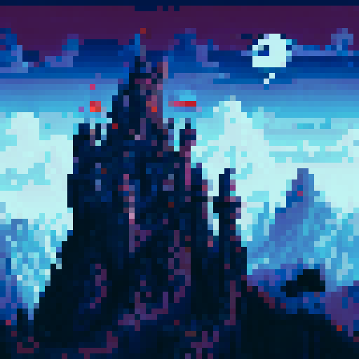 Dark mid evil themed castles