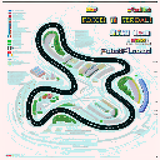 color map of the race track