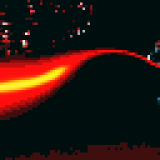 a robot exploding written in red on the destroyed background 