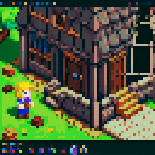 A **64x64 pixel-art sprite** of a **realistic medieval man** from the 13th century, designed for a **top-down 2D tile-based game**.  
The character has **light-colored hair**, wears a **simple linen tunic and pants**, and has a **rugged, survivalist look**.

🔹 **Specifications:**
- **Pixel art style**, low-resolution.
- **The entire image must be exactly 64x64 pixels in size**.
- **The character must be fully contained within the 64x64 frame from head to feet**, with no parts extending beyond t