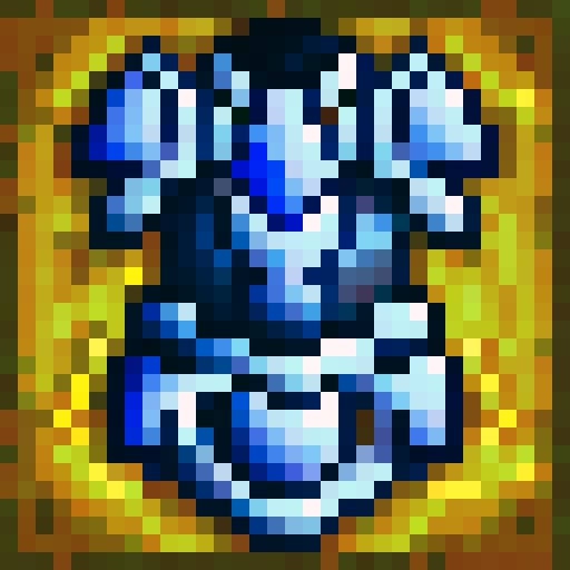 holy priest vestments, blue and white colors, crosses on armor