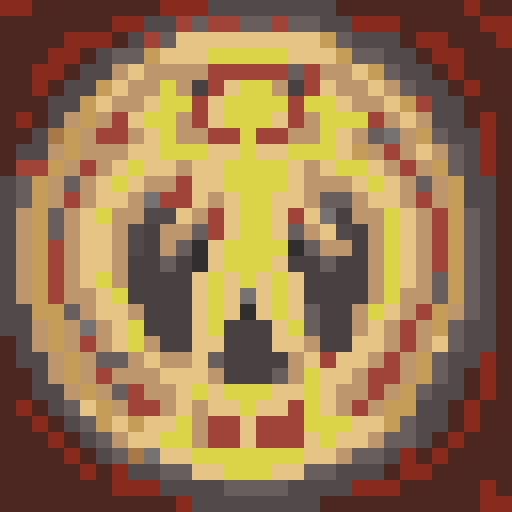 Human figure, faceless, nude, wielding a bow or throwing object, targeting animal, greenery background, hunting, hunter, animal getting hit, pixel art, sRGB