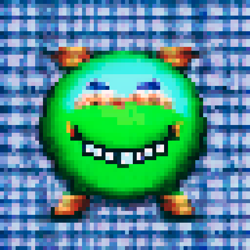 goofy teeth with copper penny between teeth