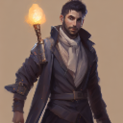 a magician with a magic wand