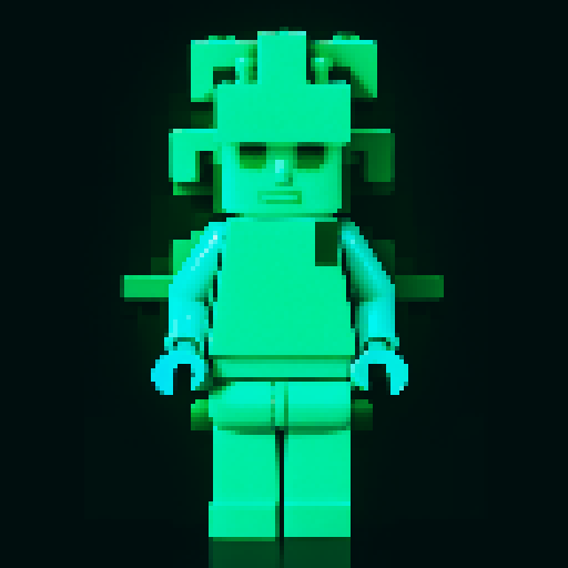 colorful pixel lego blocks arranged in a playful, vibrant composition, showcasing the intricate details and vibrant colors of pixel art in the sRGB color space