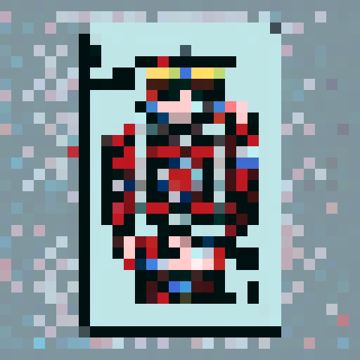 Playing card with a king of diamond on it