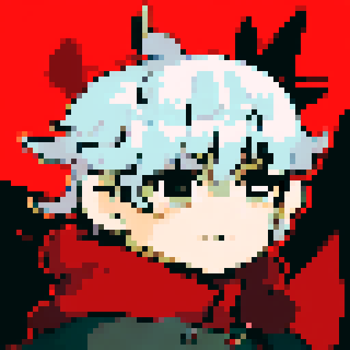 archer in side view rendered in pixel art 24 bit character