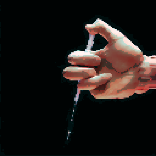 Hand holding a syringe, medical, injection