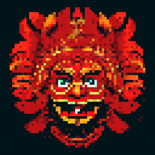 theyyam in anime style
