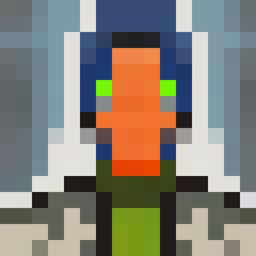 male scientist, short blonde hair, parted down the middle, round glasses, World War II era, game icon, 16x16, pixel art, close up, portrait