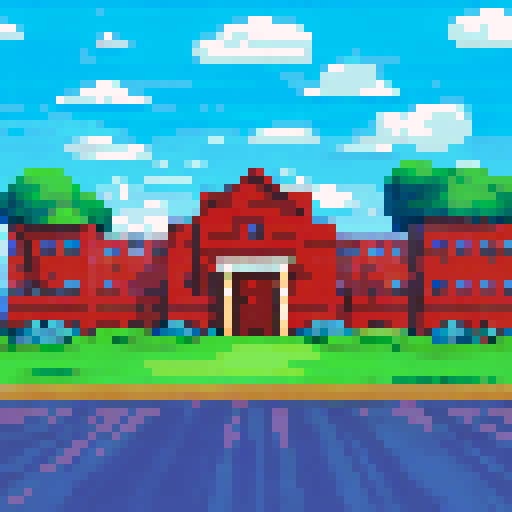 Various brick buildings