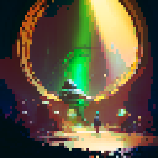 A Slime in a dark fantasy stone brick wet sewer tunnel with oil lamps and muddy water.
Muddy water splashes around a large, slippery, green Slime as it navigates through a dimly-lit, stone brick sewer tunnel adorned with flickering oil lamps.