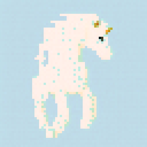 majestic white unicorn