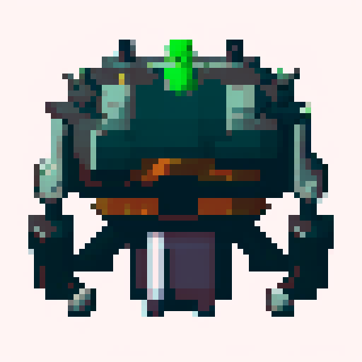 Top down space alien boss