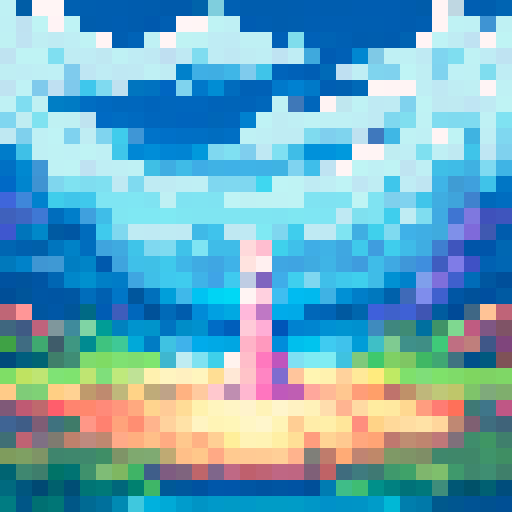 anime girl dreamy colors