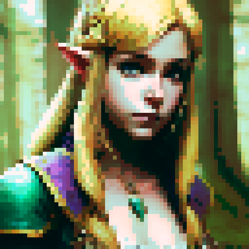princess zelda from legend of zelda| Photo realistic  | age 20 | pouting lips | seductive | white | green | blonde | straight hair | white | morning | forest | full shot | necklace | topless | superhero | Hyrule | Hylian |