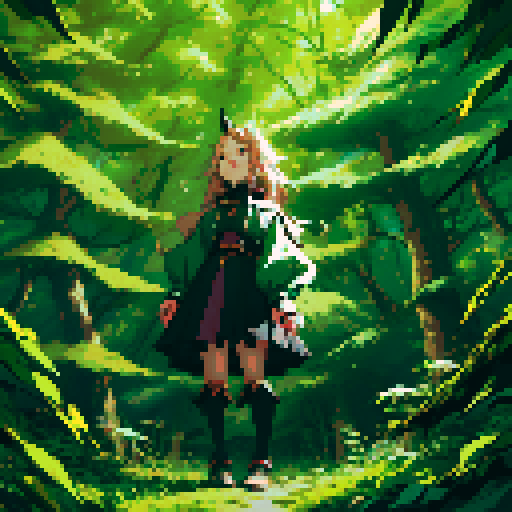 Humanoid bat, in forest, in trees, cute