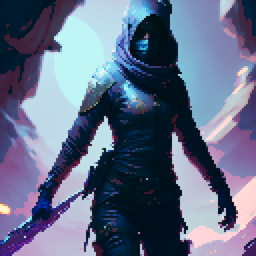 Female Thief, stealthy, slyly evading detection, with a thin frame, Looking around, in a fantasy Medieval RPG art style