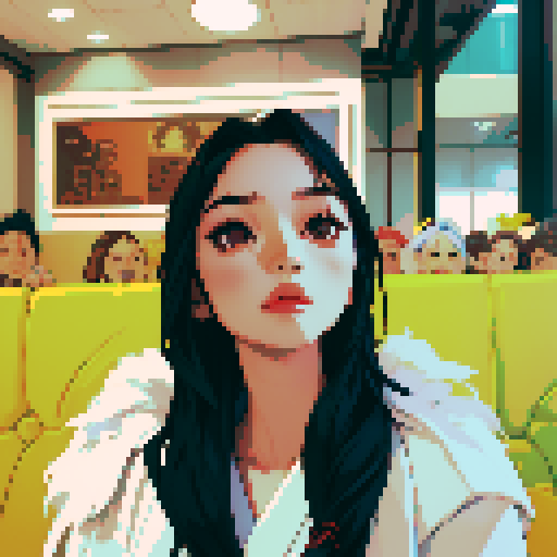 Southeast Asian woman, long wavy hair, White skin, oval face, black eyes, age 20, wearing a robe