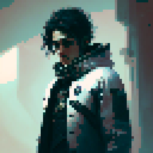 boy, black hair, blue eyes, white shirt, black jacket, black pants, black shoes, pale