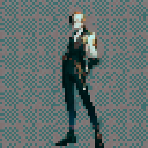 Static walking image derived from reference image