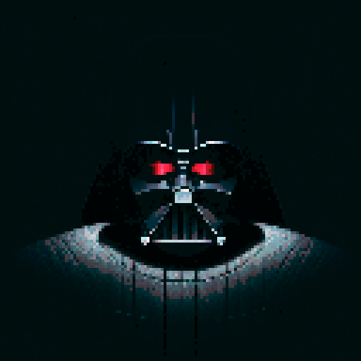 Darth Vader in a dark and obscure way in the dark ((extremely detailed and love deformations)) on the death star ((me extremely quality)) in 4k/8k detailed lighting and cinematic aspects