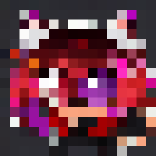 cute, close-up, pixel art, game icon, 16x16, close-up, portrait, adorable, vibrant colors, expressive eyes, small features, charming smile, detailed shading, miniature masterpiece