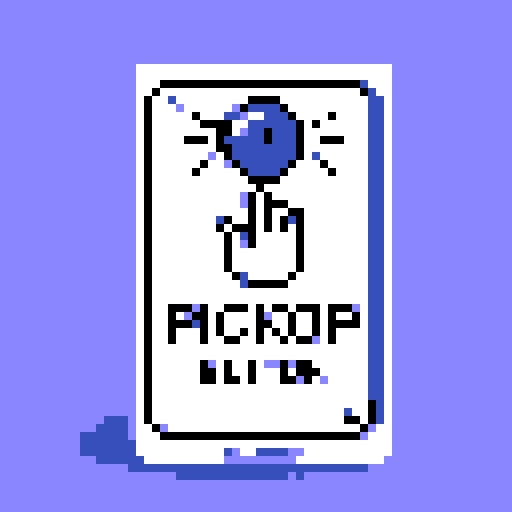 make a playing card with a pickup icon on it